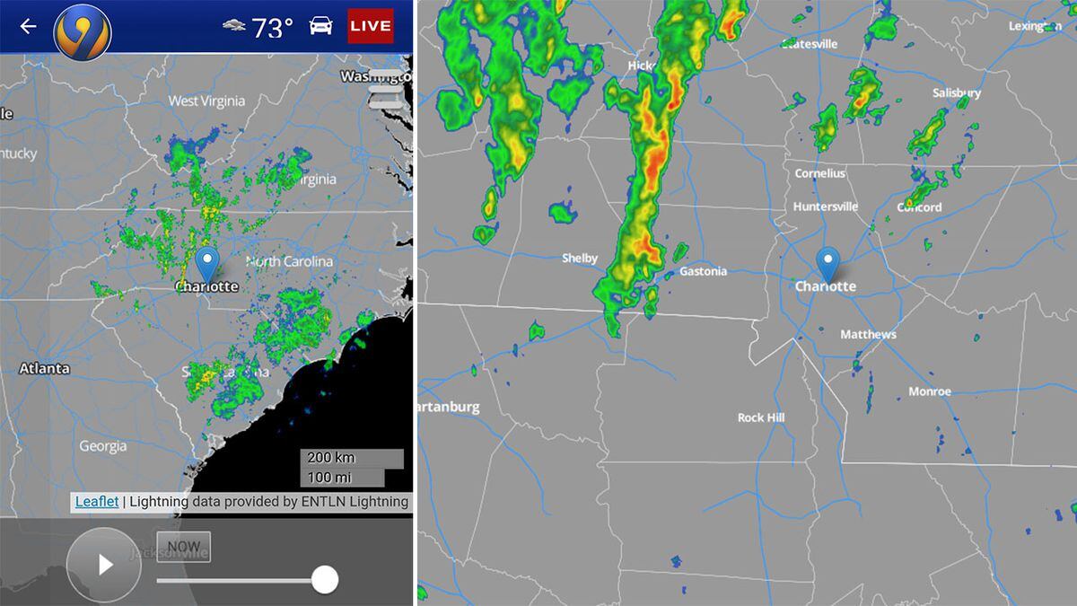 Get Charlotte's only live local radar on your phone